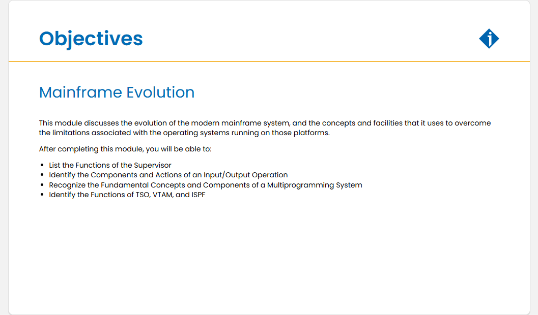Mainframe Evolution Mainframe Evolution - Objectives screenshot